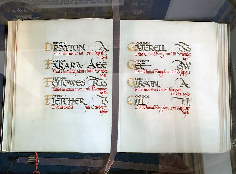 The RADC Book of Remembrance