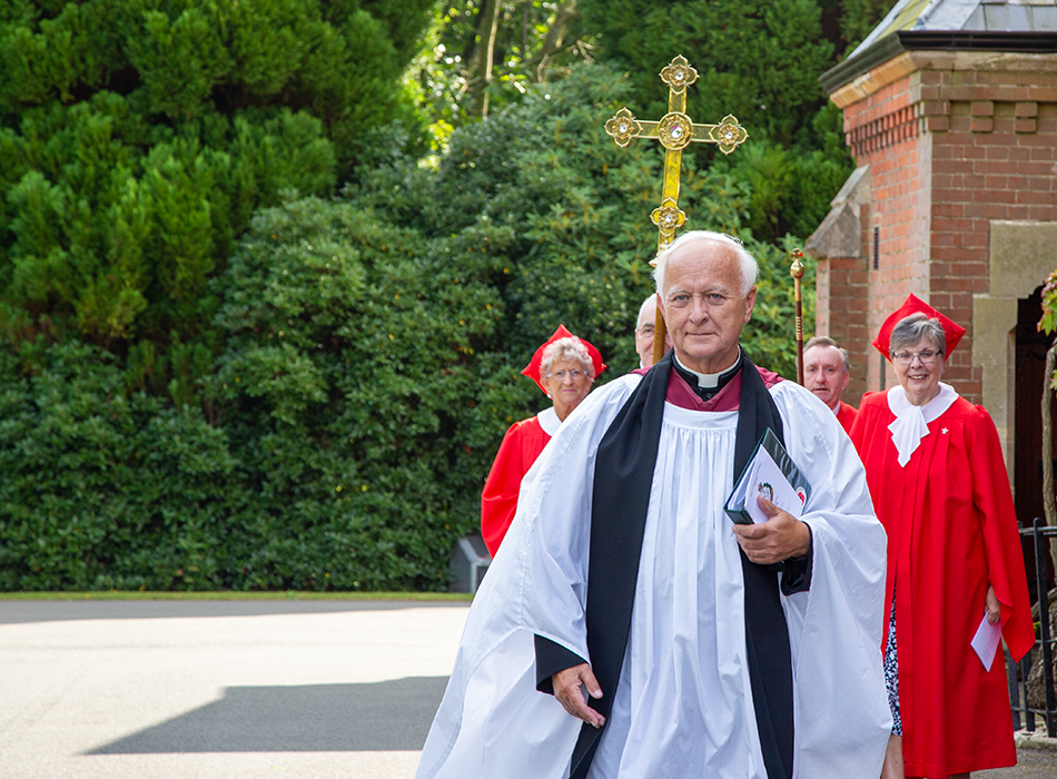Outside the Garrison Church of All Saints
