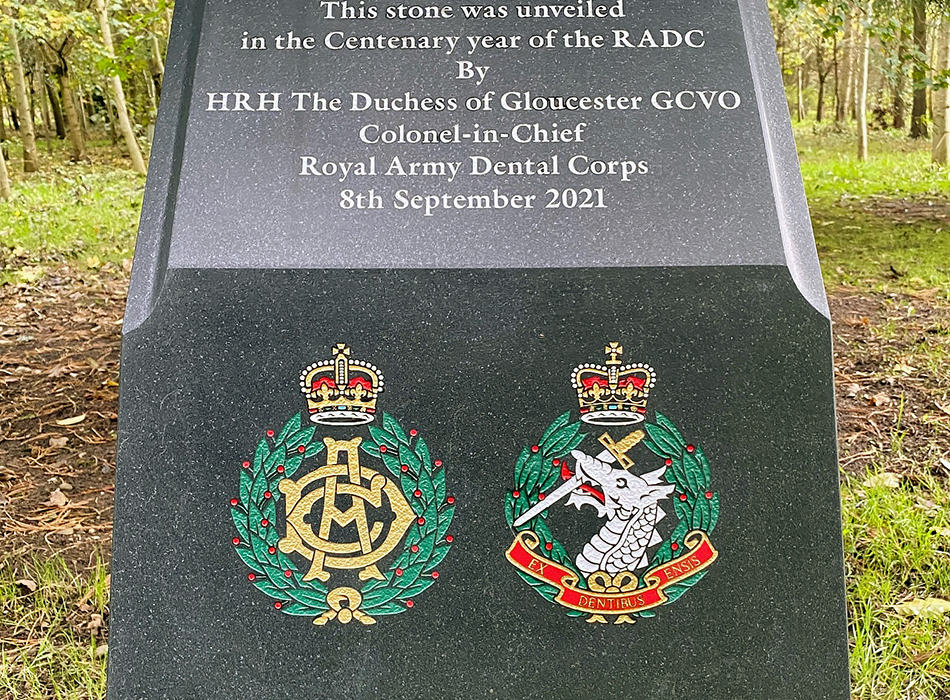 centenary stone service at National Memorial Arboretum