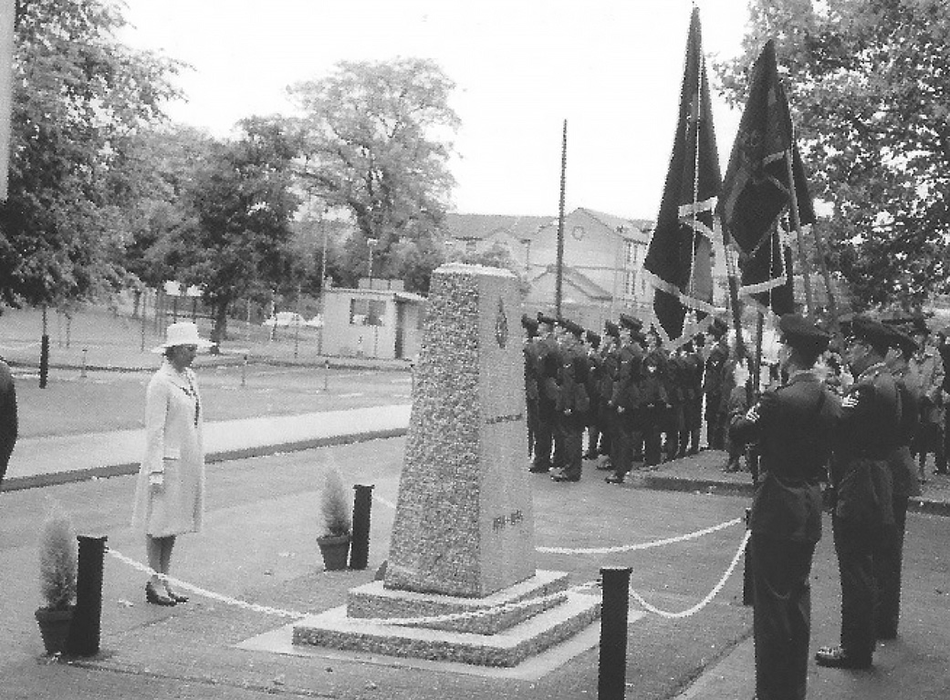 relocation of memorial stone to Royal Army Dental Corps Training Centre